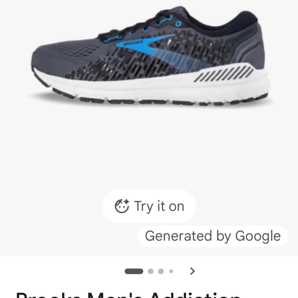 Brooks Men's Athletic Shoes - Dark Gray and Blue
